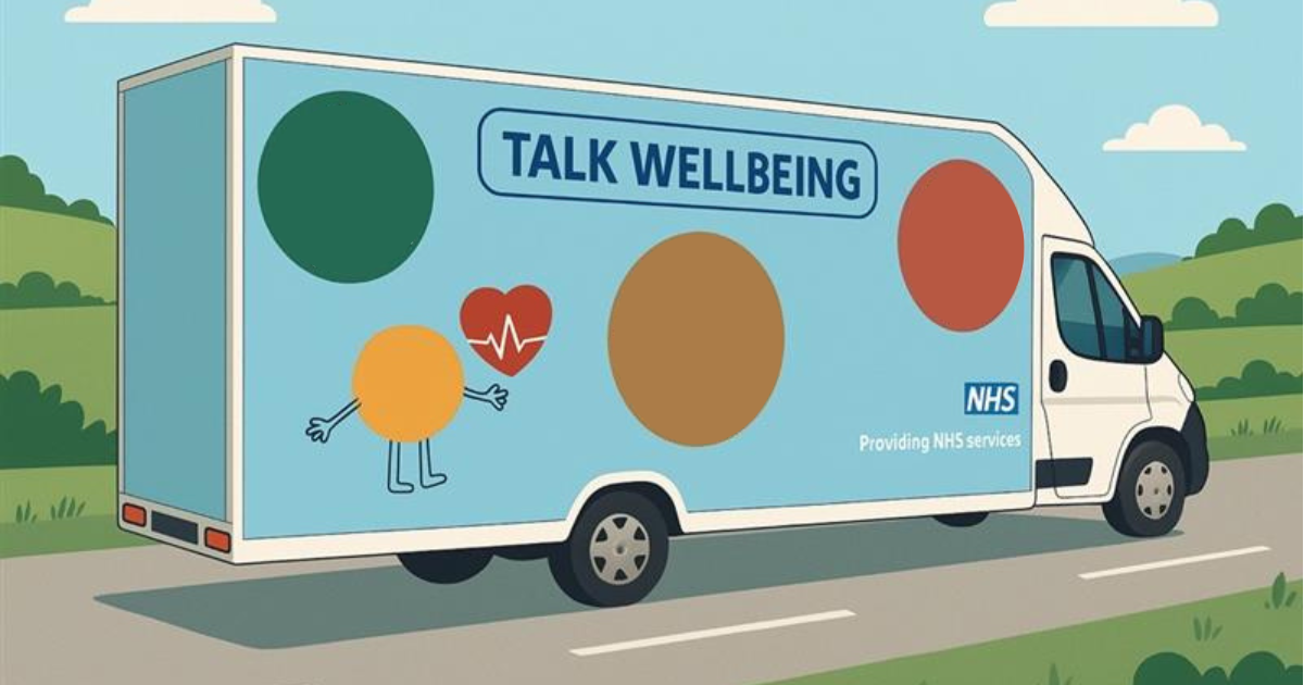 Talk Wellbeing Launches Eye-Catching Mobile Health Check Bus