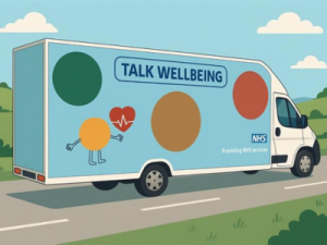 Talk Wellbeing Launches Eye-Catching Mobile Health Check Bus